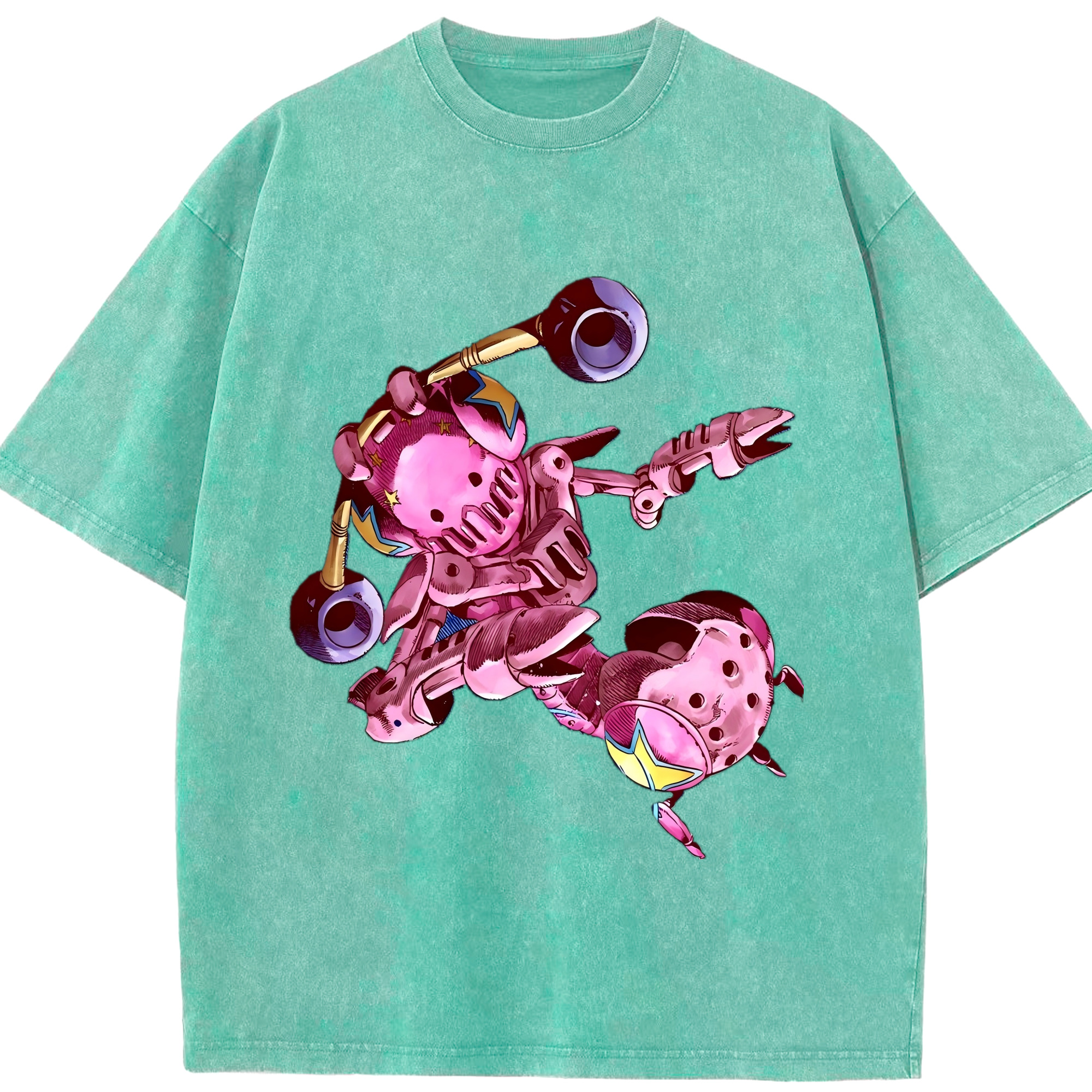 （画像用） ジョジョの奇妙な冒険 ジョナサン?ジョースター JoJo's Bizarre Adventure Jonathan Joestar 綿100% ヴィンテージ風 半袖Tシャツ（フロントプリント）